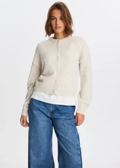 Truien En Vesten<The Sting Vest met balloon mouwen wit, off-white