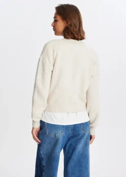 Truien En Vesten<The Sting Vest met balloon mouwen wit, off-white