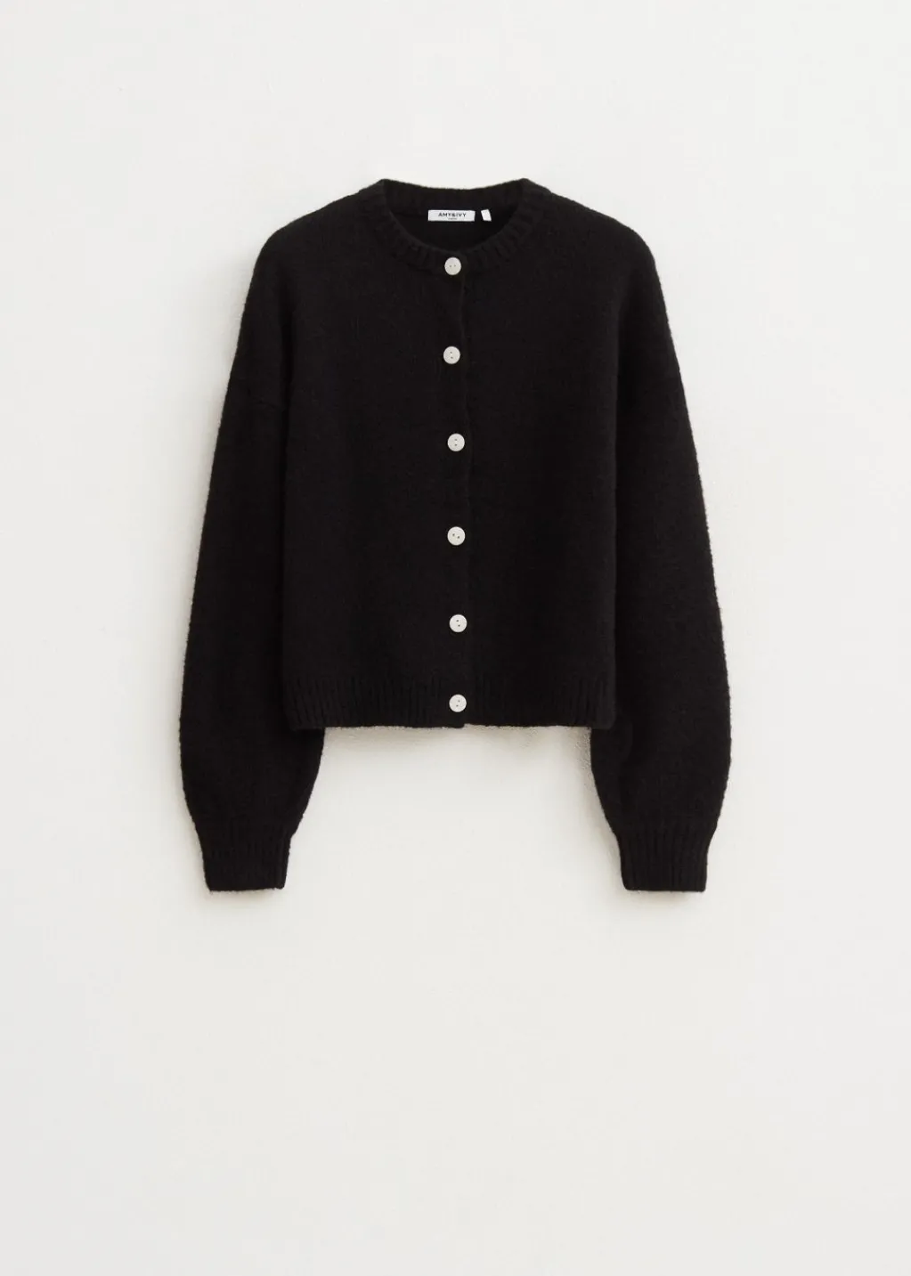 Truien En Vesten<The Sting Vest met balloon mouwen zwart