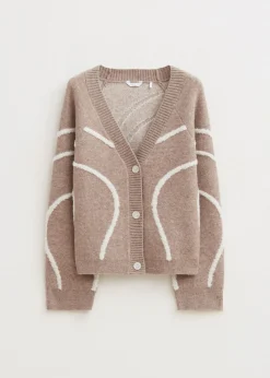 Truien En Vesten<The Sting Vest met 3D patroon taupe