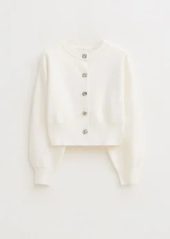 Truien En Vesten<The Sting Vest met pofdetail wit, off-white