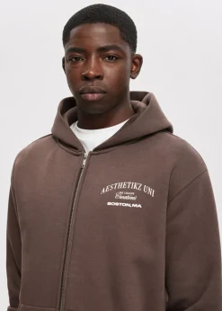 Sweaters En Hoodies|Truien En Vesten<The Sting Vest met print uni bruin