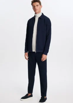 Truien En Vesten<The Sting Vest met structuur donkerblauw