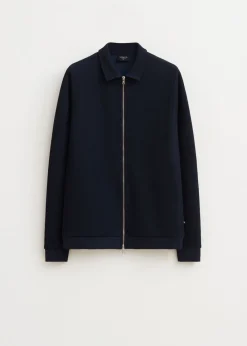 Truien En Vesten<The Sting Vest met structuur donkerblauw