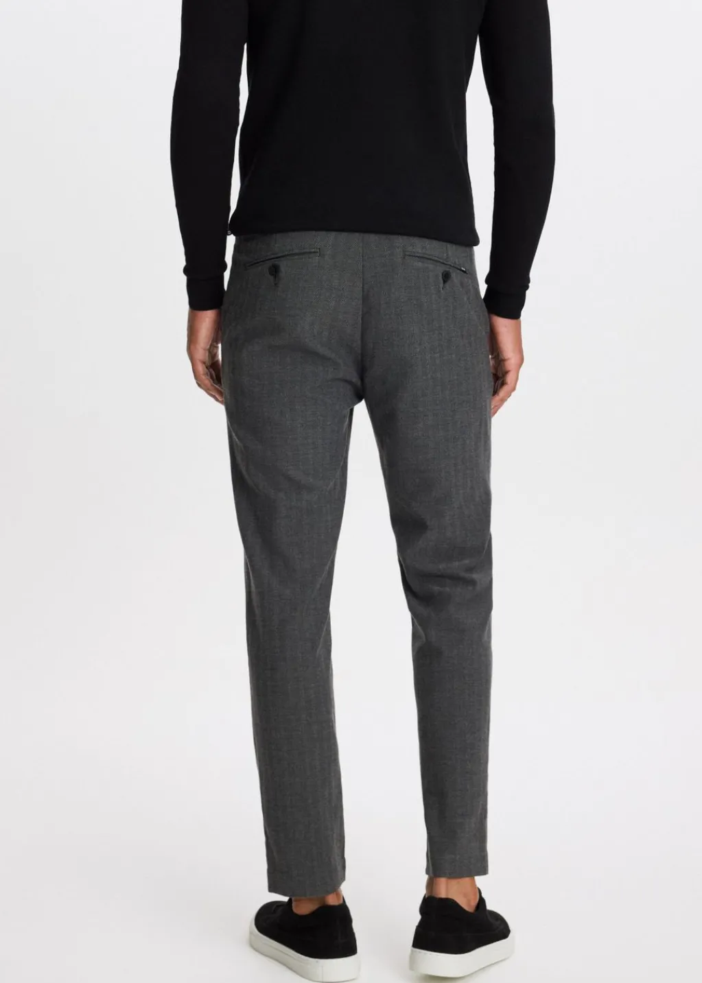 Broeken<The Sting Visgraat pantalon antraciet