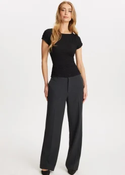 Basics|Broeken<The Sting Wide leg pantalon antraciet