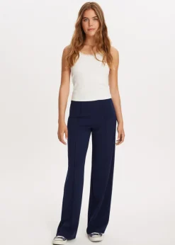 Basics|Broeken<The Sting Wijde broek donkerblauw