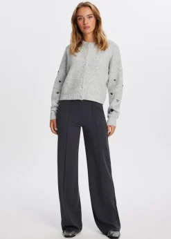 Basics|Broeken<The Sting Wijde broek antraciet