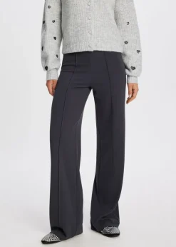 Basics|Broeken<The Sting Wijde broek antraciet