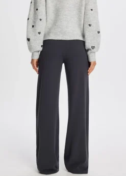 Basics|Broeken<The Sting Wijde broek antraciet