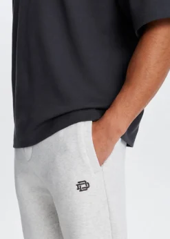 Broeken<The Sting Wijde joggingbroek grijs, licht melee