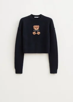 Truien En Vesten<The Sting Zachte cropped trui donkerblauw