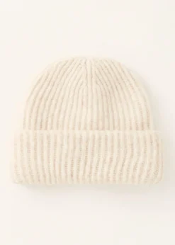 Mutsen<The Sting Zachte rib muts wit, off-white