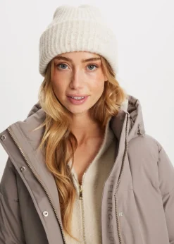 Mutsen<The Sting Zachte rib muts wit, off-white