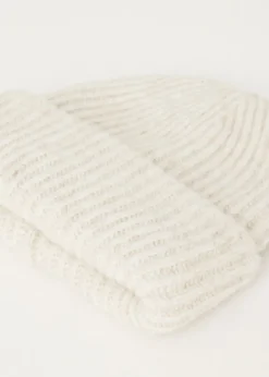 Mutsen<The Sting Zachte rib muts wit, off-white